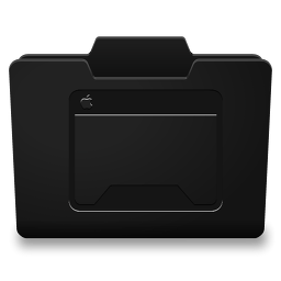 Black Desktop Icon 256x256 png